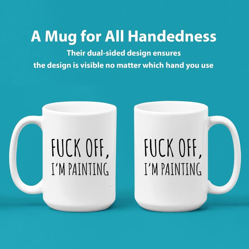 Sarcastic Artist Mug for Creative Moms, Dads, & Couples