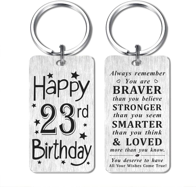 Happy 13th Birthday Keychain - Great Gift Idea