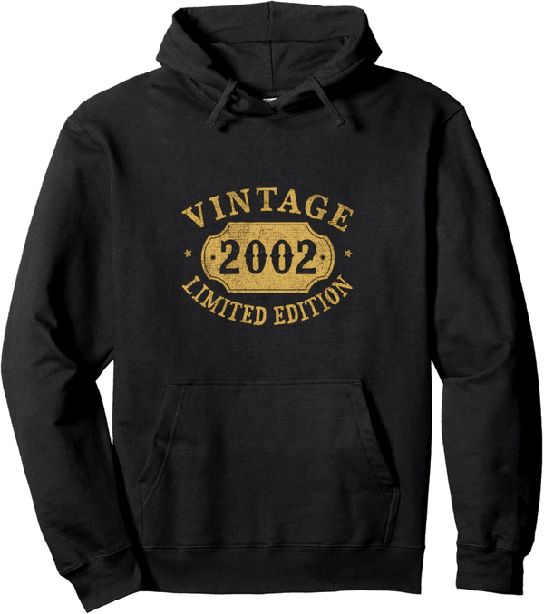 23rd Birthday Hoodie for Women and Men, Funny 2002 Design