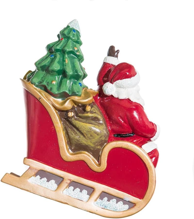 Santa Sleigh & Reindeer 10-Light Holiday Light Set