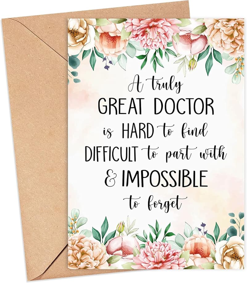 Farewell Card for Doctors -