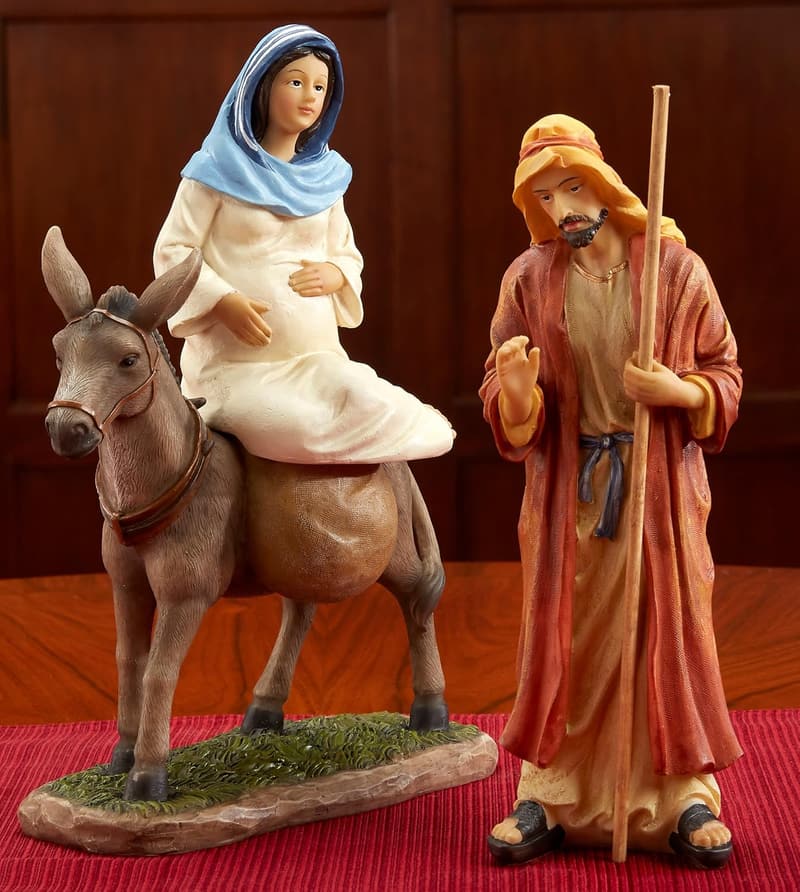 Christmas Nativity Scene Set - Holy Family 3-Piece Figures