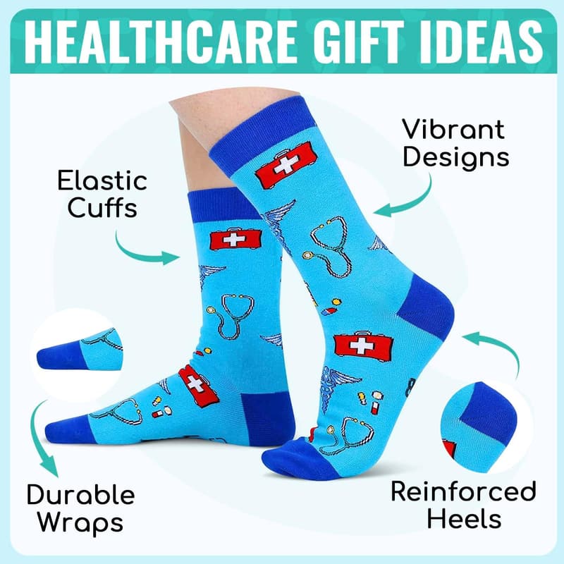Doctor Day Off Duty Socks - Humorous Gift for Doctors