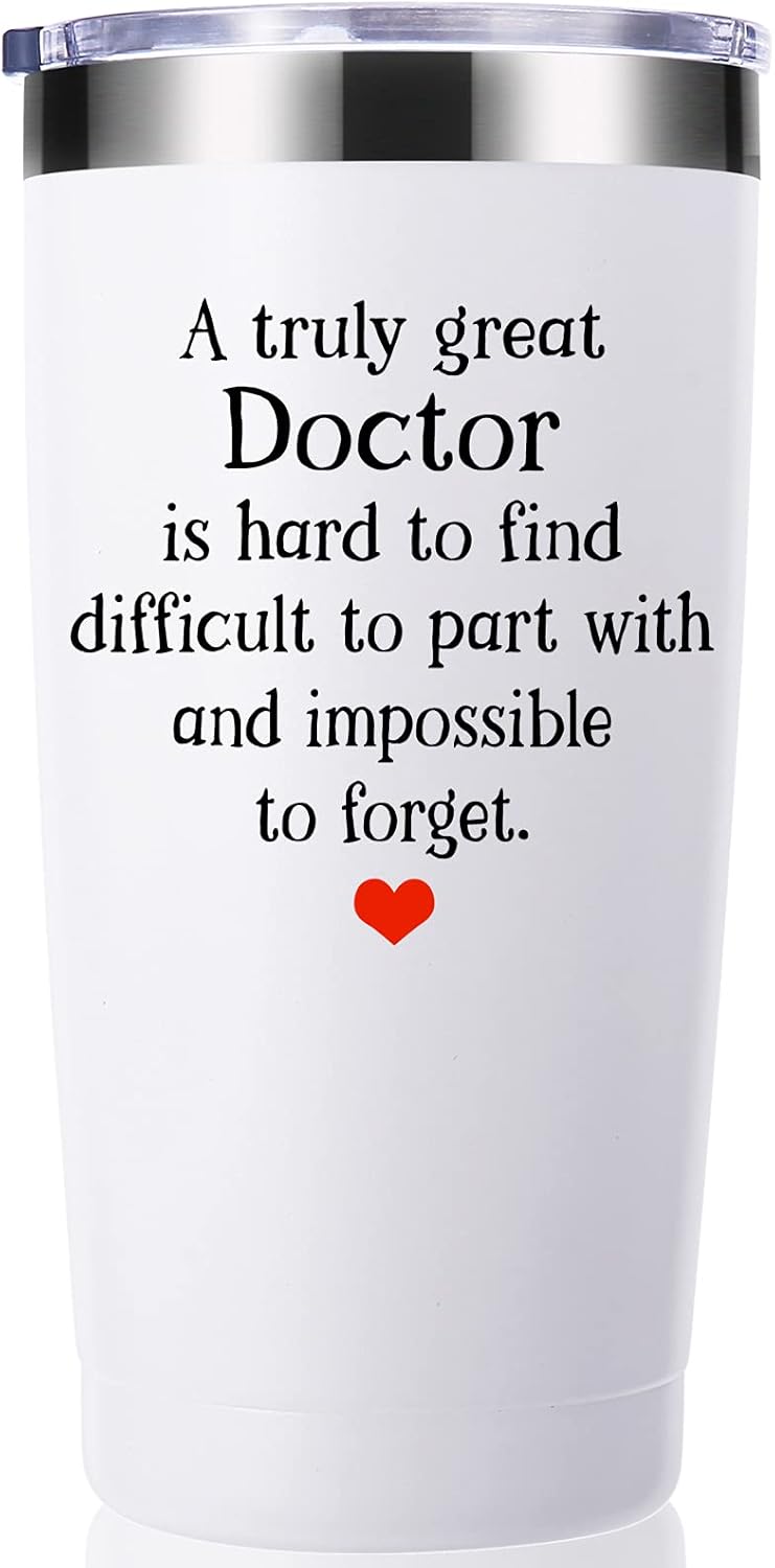 Great Doctor Tumbler Gift - 20 oz for Doctors, White