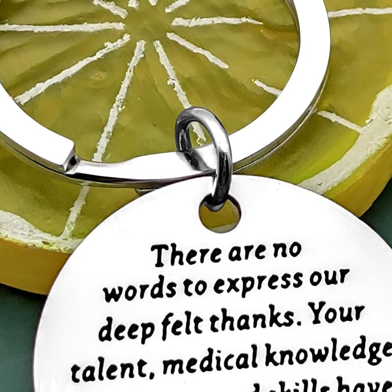 Doctor Appreciation Keychain - Thank You Retirement Gift