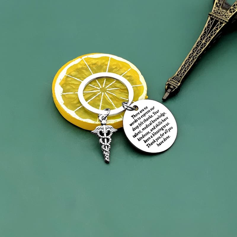 Doctor Appreciation Keychain - Thank You Retirement Gift