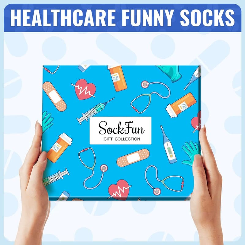 Funny Gift Socks for Nurses and Healthcare Professionals