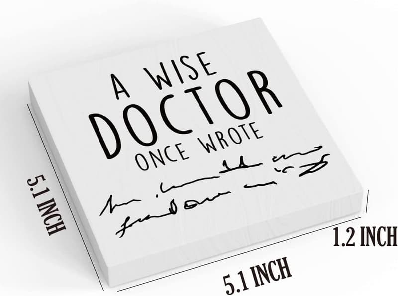 Doctor's Day Wooden Box Sign for Home Office Decor