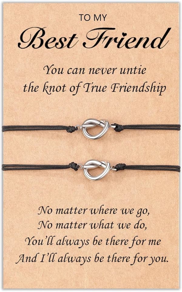 Friendship Love Knot Bracelets for Women - Matching Gift Set
