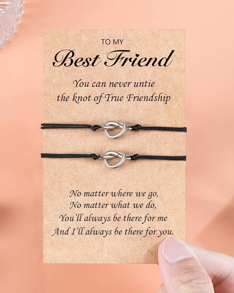 Friendship Love Knot Bracelets for Women - Matching Gift Set