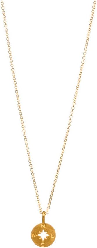 Friendship Compass Necklace with Good Luck Elephant Pendant