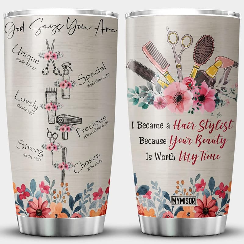 Christian Tumbler for Hair Stylists | 20oz Stainless Steel