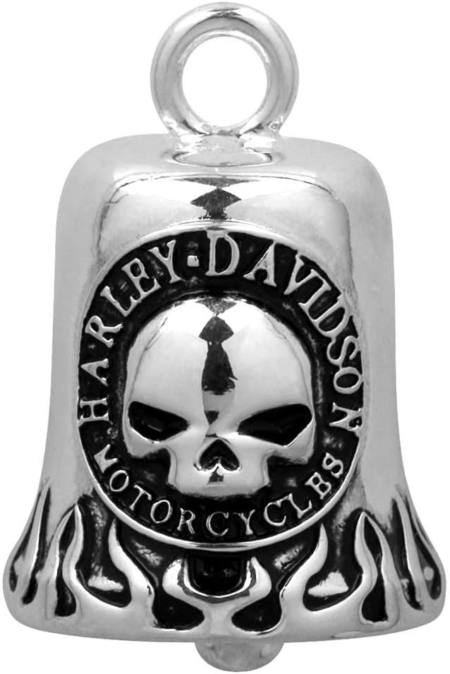 Harley-Davidson Silver Ride Bell with Willie G Skull & Flames