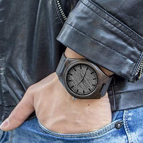 Personalized Engraved Wooden Watch for Men - Ideal Gift for Dad