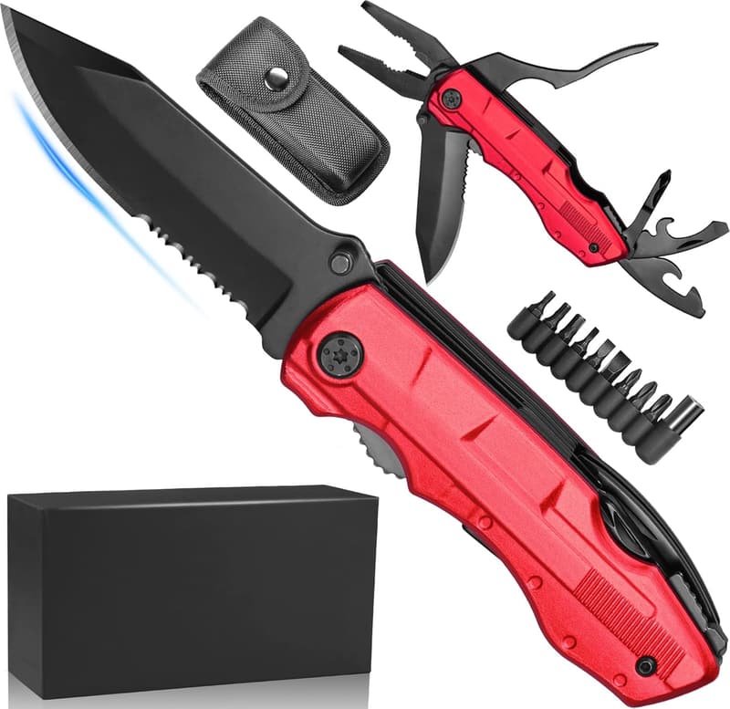 Multitool Pocket Knife - Ideal Gift for Men, Dad, Husband