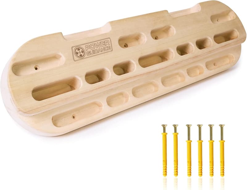 Wooden Hangboard Grip Strengthener for Climbers and Athletes