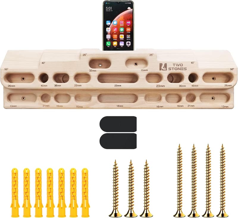 Rock Climbing Fingerboard Training Station for Strength Training