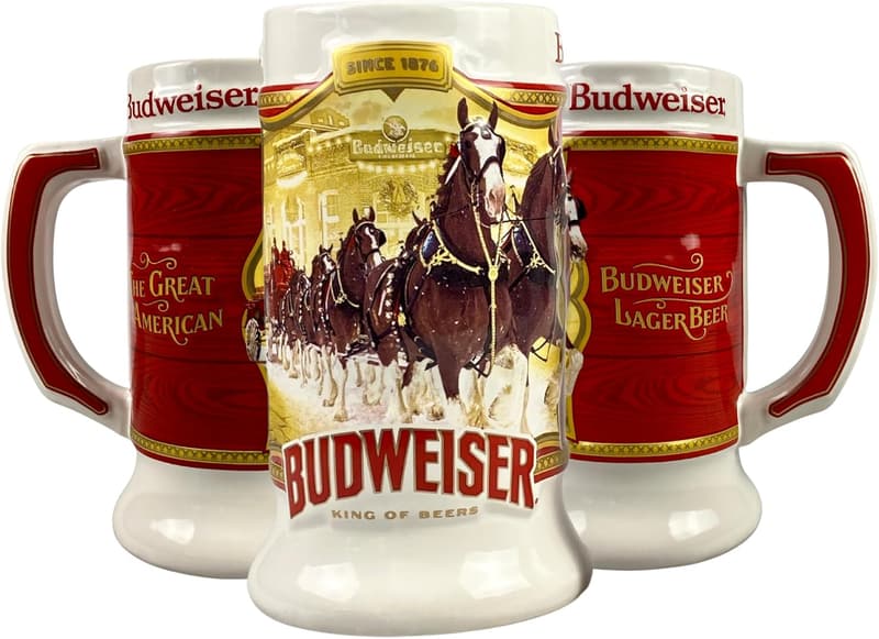 2024 Budweiser Clydesdale Holiday Stein - Limited Edition Ceramic Mug