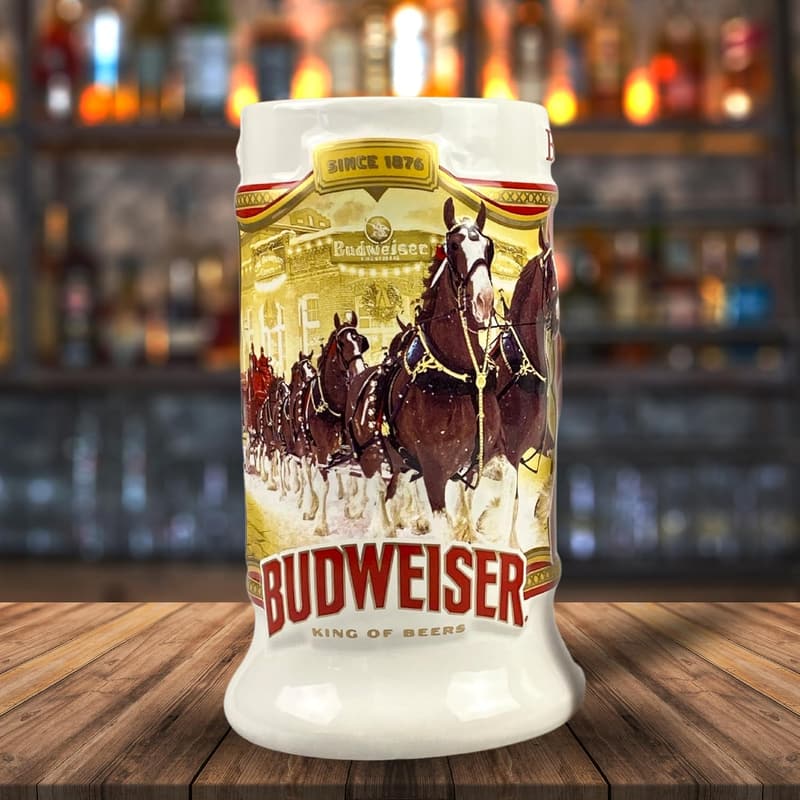 2024 Budweiser Clydesdale Holiday Stein - Limited Edition Ceramic Mug