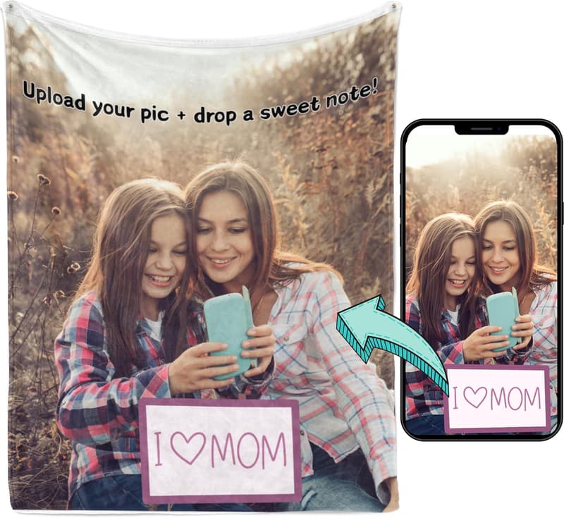 Personalized Photo Flannel Blanket - Perfect Gift for All