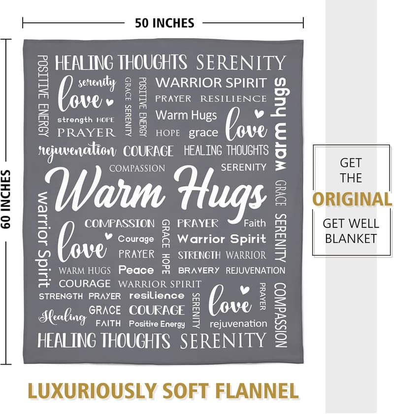 Get Well Soon Healing Blanket - Soft 50