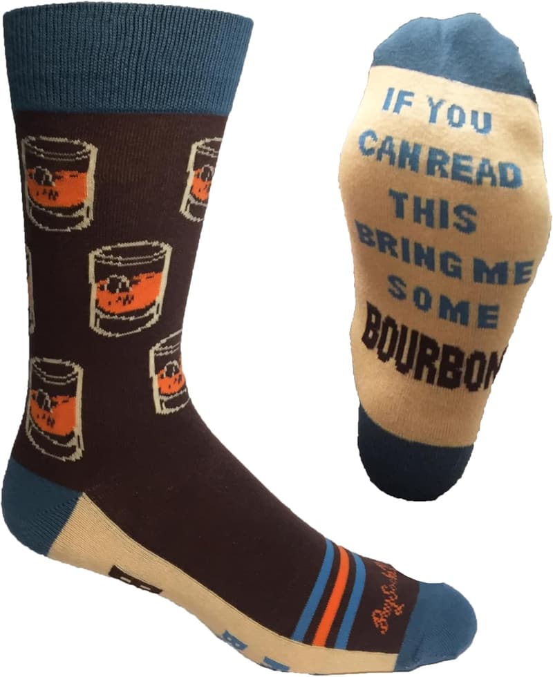 Funny Bourbon Socks for Men | Unique Gift for Whiskey Lovers