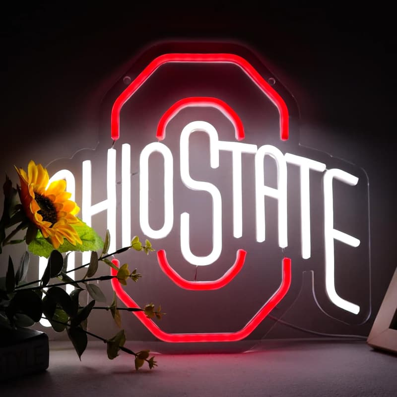 University Football Neon Wall Sign - Pugna LED Lights for Man Cave