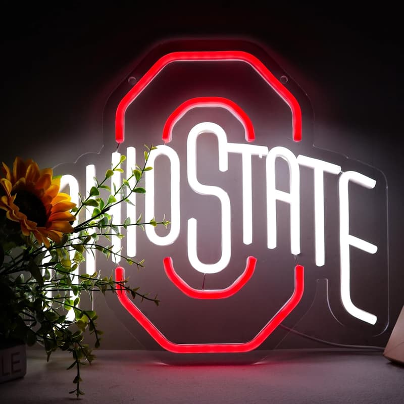 University Football Neon Wall Sign - Pugna LED Lights for Man Cave