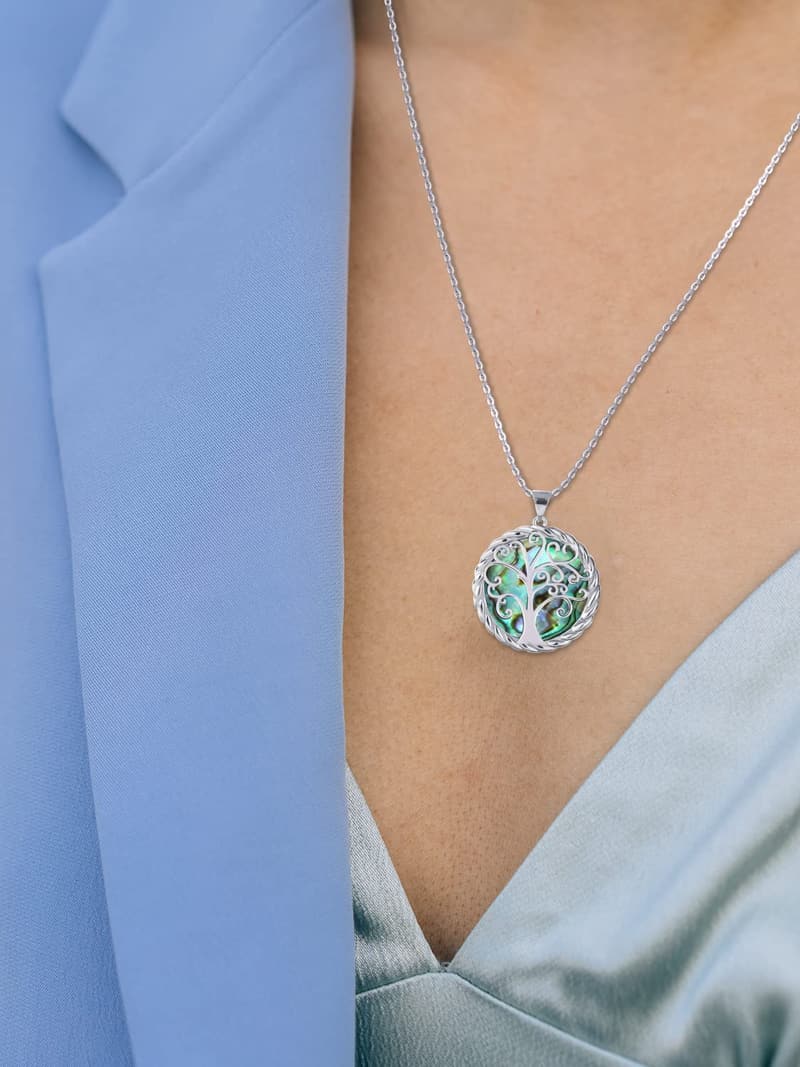 Silver Tree of Life Necklace for Mother-in-Law's Birthday