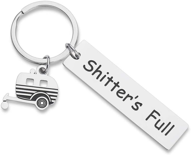 Hilarious RV Camping Keychain for Travelers and Enthusiasts