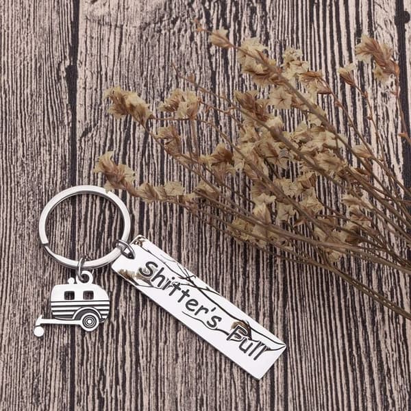 Hilarious RV Camping Keychain for Travelers and Enthusiasts