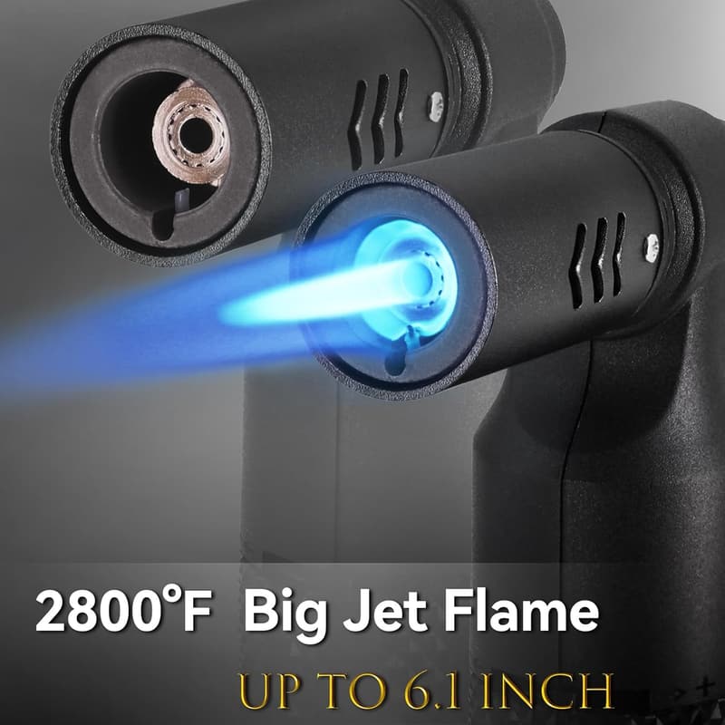 Portable Butane Torch Lighter Set for Camping & Cooking