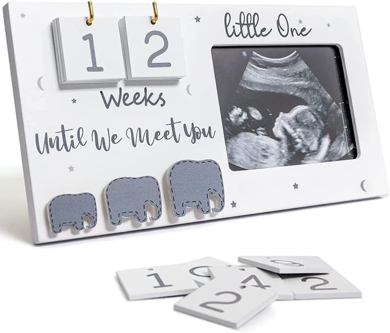 Pregnancy Gift: Ultrasound Photo Frame with Baby Countdown