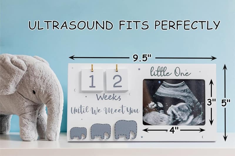 Pregnancy Gift: Ultrasound Photo Frame with Baby Countdown