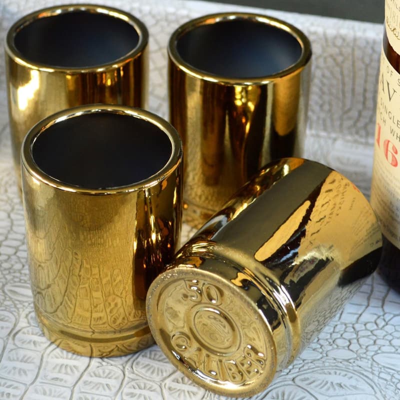 50 Caliber Shot Glass Set – Funny Groomsmen Gifts for Men