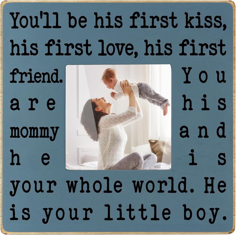 First Mother's Day Blue Picture Frame for New Moms