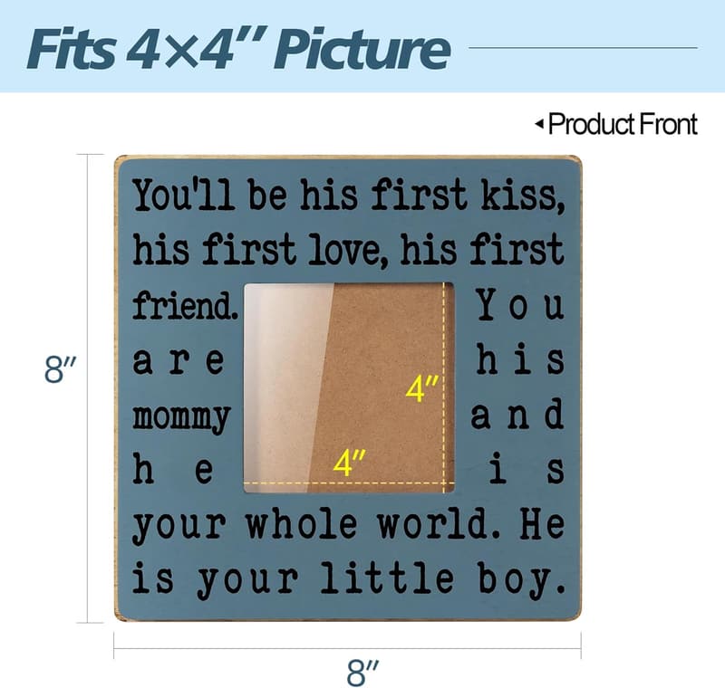 First Mother's Day Blue Picture Frame for New Moms