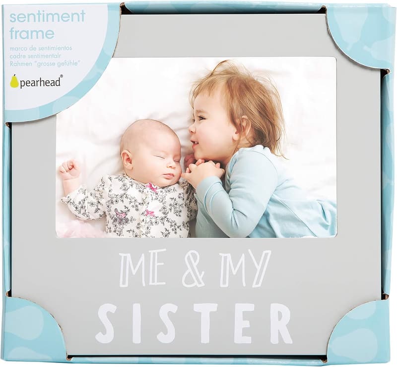Sister Photo Frame – Gray Sentiment Gift for Siblings