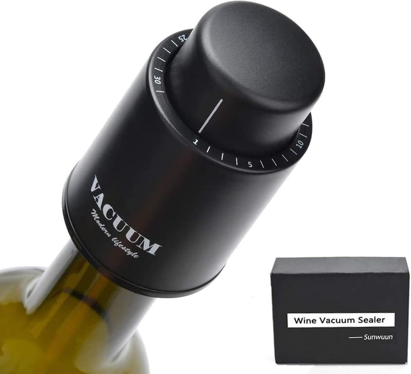 Reusable Vacuum Wine Bottle Stoppers - 2 Pack for Wine Lovers