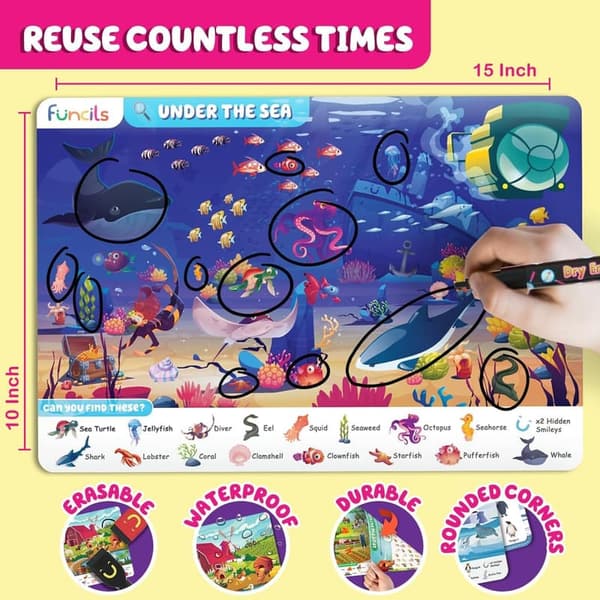 Preschool Learning Activity Book for Kids 3-6 - Seek & Find