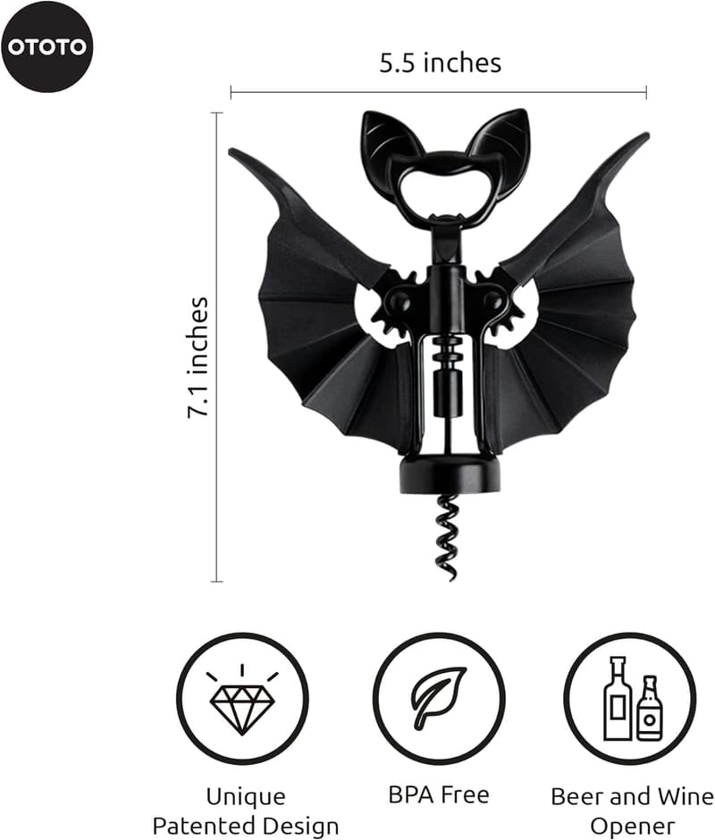 Gothic Wine & Beer Opener - Unique Halloween Gift for Wine Lovers