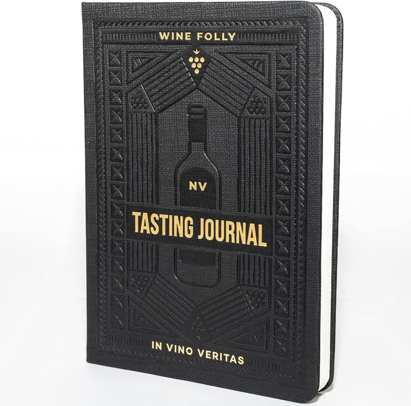 Wine Tasting Journal with 4-Step Method and Ribbon Marker