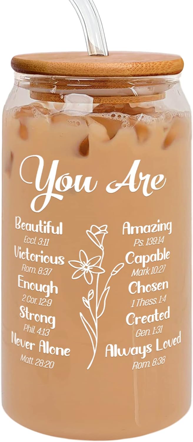 Catholic Gifts for Women - 16 Oz Can Glass