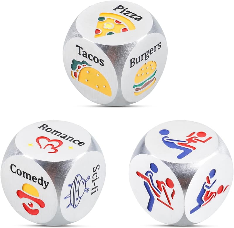 6th Anniversary Date Night Dice for Couples - Iron Gifts