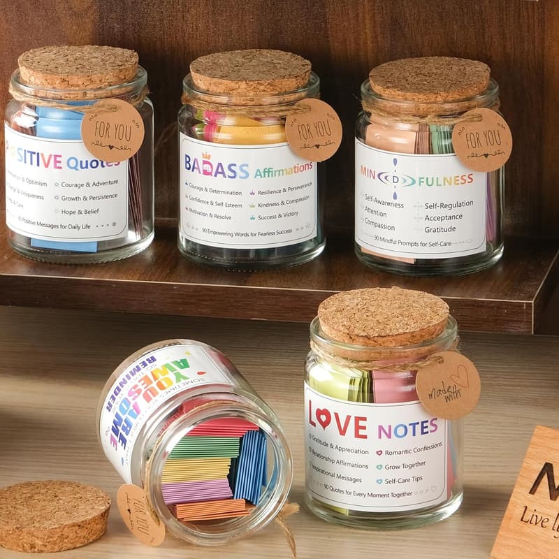 90 Romantic Love Notes Jar for Couples – Anniversary & Birthday Gift