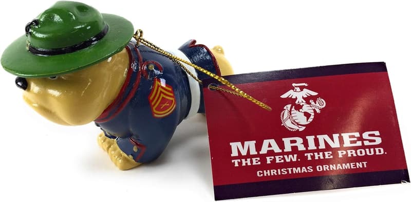 U.S. Marine Corps Bulldog Resin Ornament