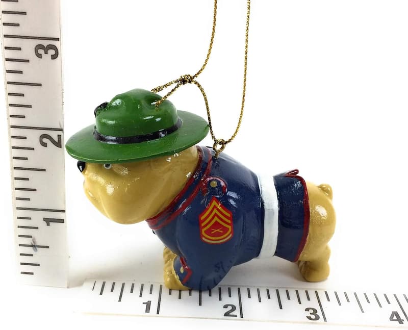 U.S. Marine Corps Bulldog Resin Ornament