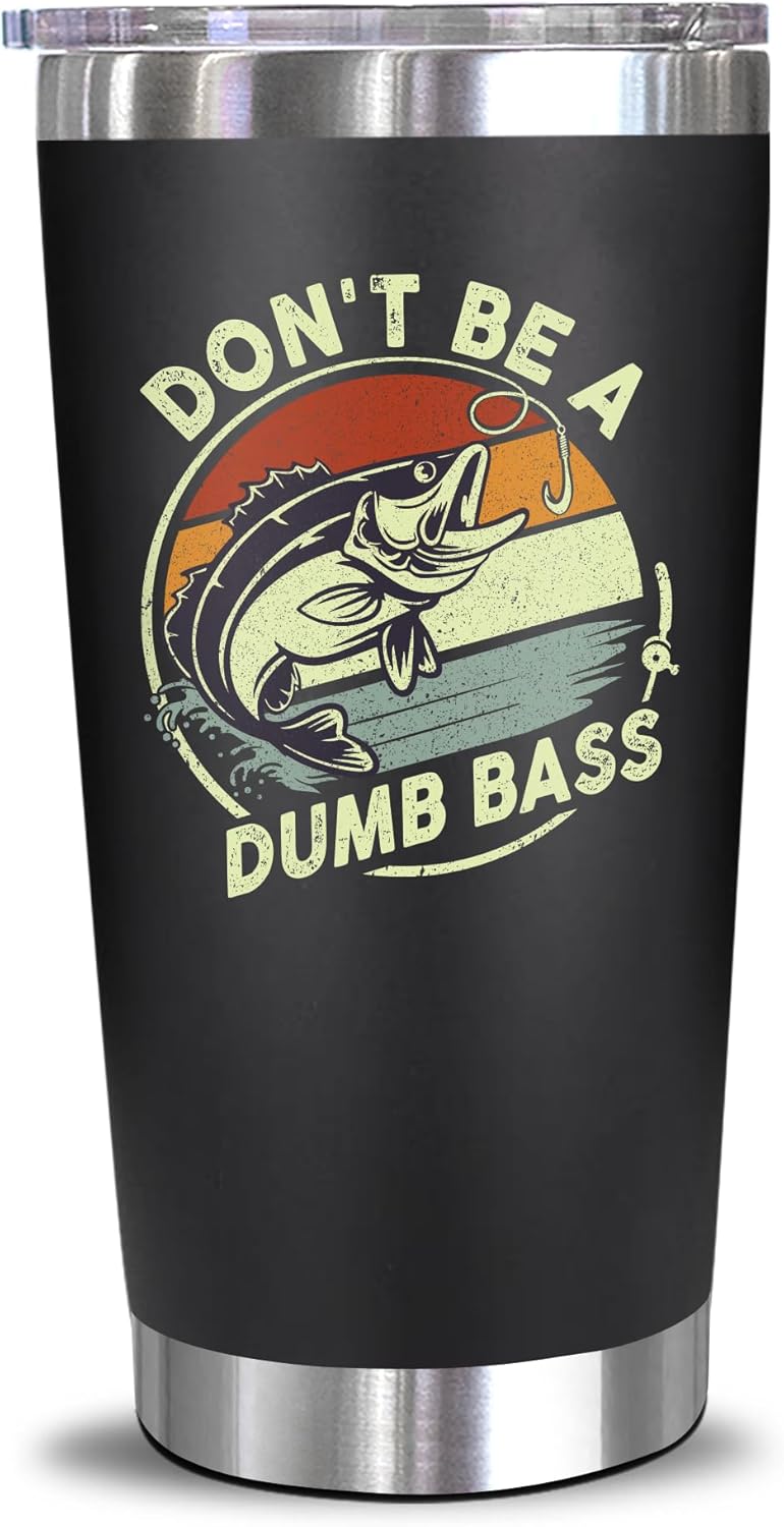 Father's Day Fishing Tumbler - 20 oz Gift for Dad