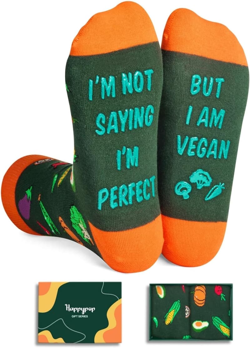 Vegan Socks for Her – Funny Gift Idea for Women
