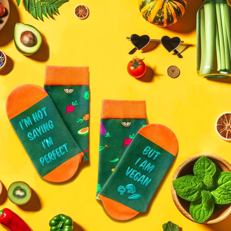 Vegan Socks for Her – Funny Gift Idea for Women